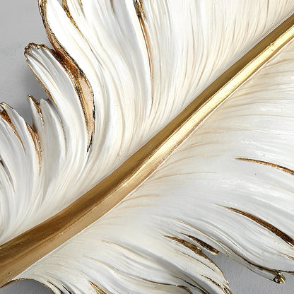 Birds Feathers Wall Decor | 3D Art Sculpture | Modern Nordic Sculpture | Brick by Brick