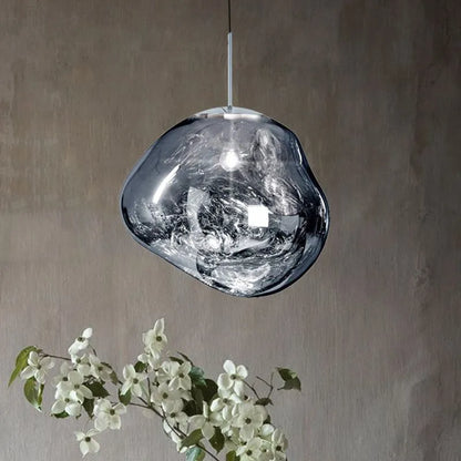 Glass Globe Pendant Light | 7.9 - 15.0 in | Glass Pendant | 4 Colors | Metal Frame | Brick by Brick