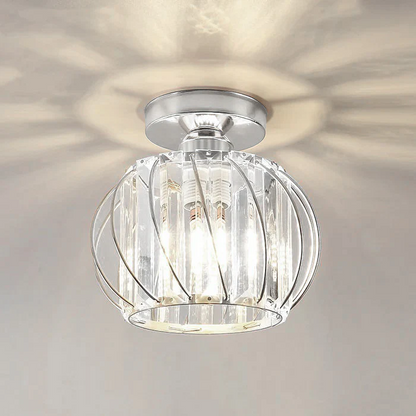 Nordic Glass Pendant Light | 6.3 in | Globular Shade | Modern Minimalist Lighting | Elegant Home Accent | Brick by Brick