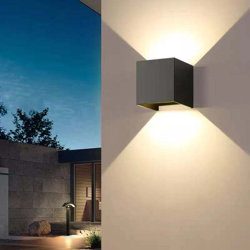 Adjustable Square LED Outdoor Wall Light | H3.9 in | Orr Style | 6-10W | Multiple Colour & Temp Options | Brick by Brick