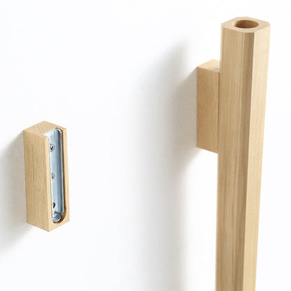 Modern Wall Vase | 6 x 4 in | Solid Walnut Wood Design | Minimalist Wall Décor Accent | Brick by Brick