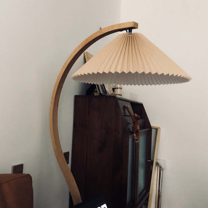 Modern Fabric Shade LED Floor Lamp | `12.6 x 20.5 x 59 in  | 12W Energy-Efficient Lighting | Brick by Brick
