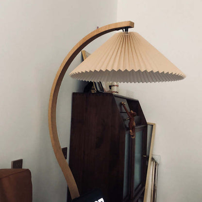Modern Fabric Shade LED Floor Lamp | `12.6 x 20.5 x 59 in  | 12W Energy-Efficient Lighting | Brick by Brick