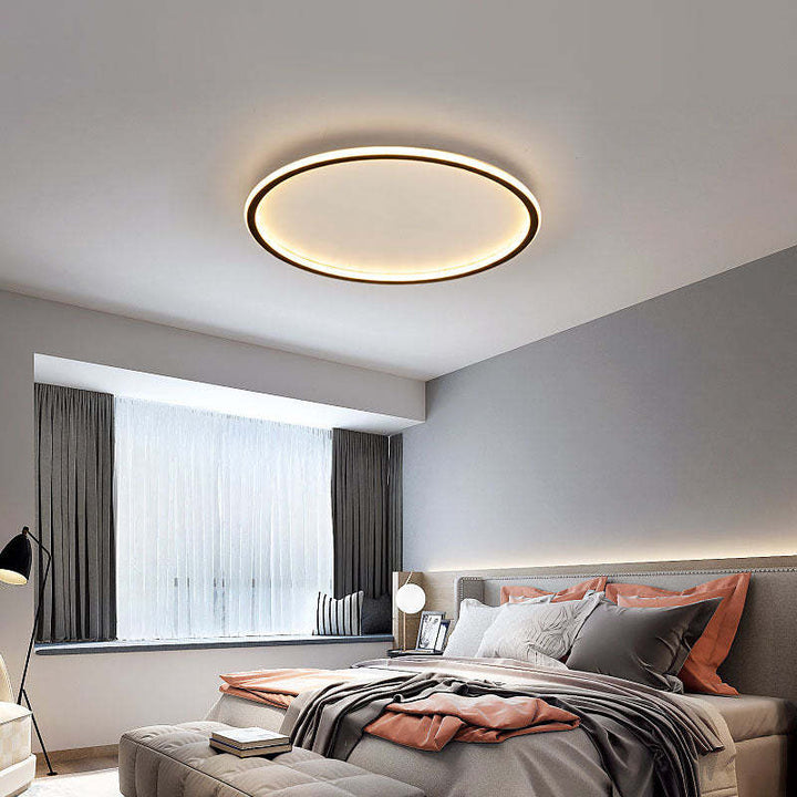 Ultra-Thin Modern Ceiling Light | Flush Mount LED for Low Ceilings | Round & Dimmable
