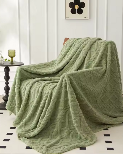 CozyNest Throw Blanket | Ultra-Soft Faux Sheepskin | Lightweight All-Season Comfort | Brick by Brick