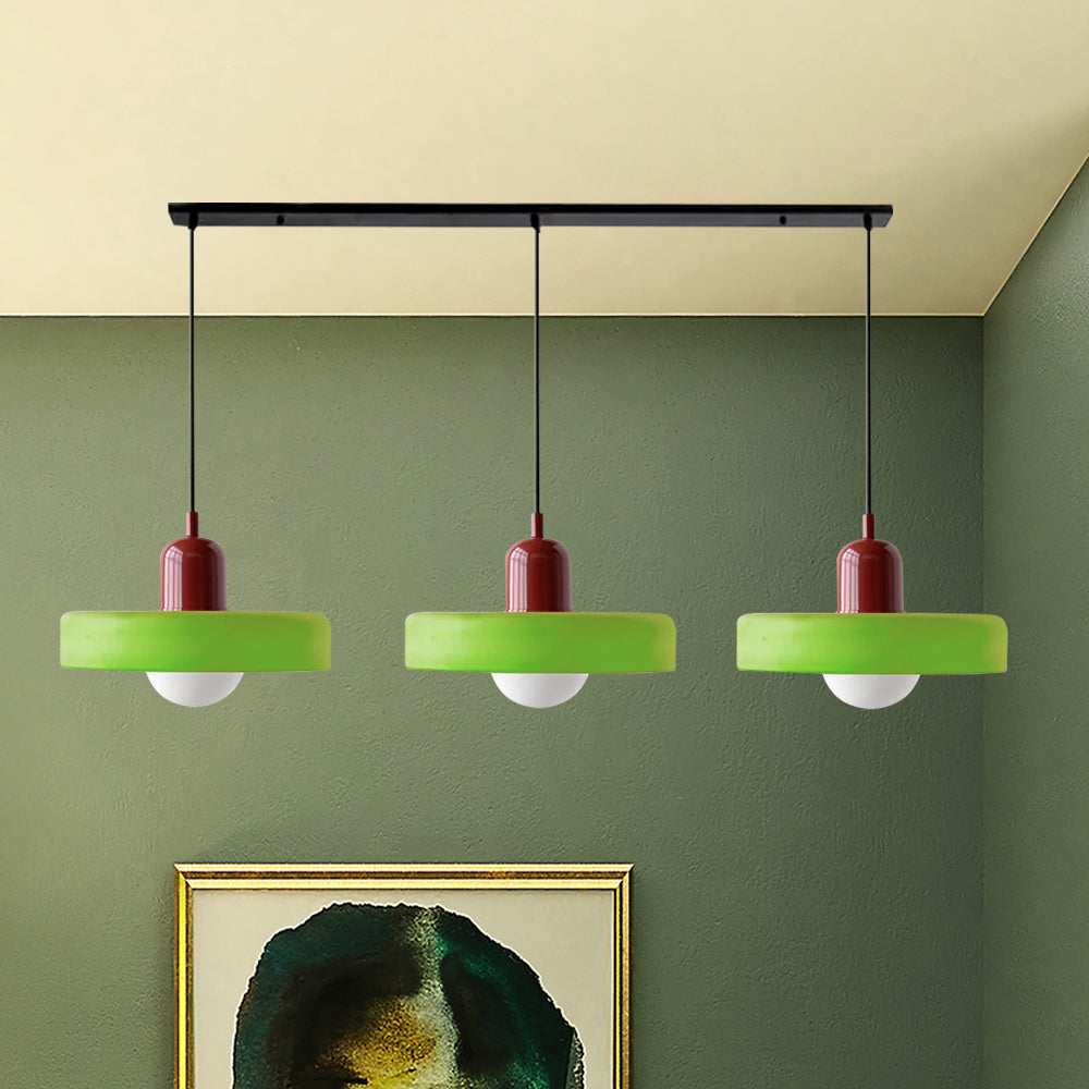 3-Light Glass Chandelier | 59.06 x 38.98 in | Contemporary Ceiling Fixture | Elegant Home Décor Lighting | Brick by Brick
