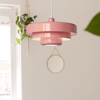 Bauhaus Style Iron Pendant Light | 8.27×13.78 in | Modern Mid-Century Hanging Fixture | Brick by Brick