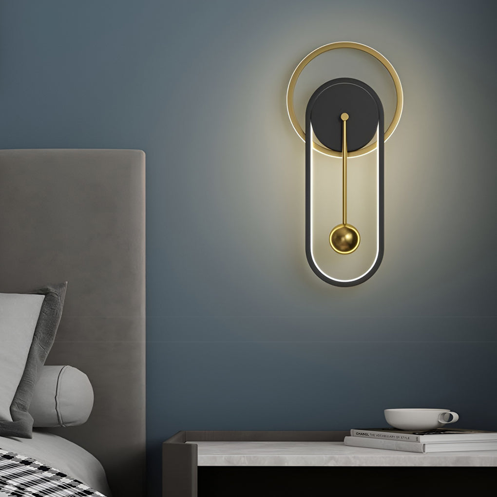Wall Clock | Led Light | Silent Movement | Ambient Glow | Creative Modern Design