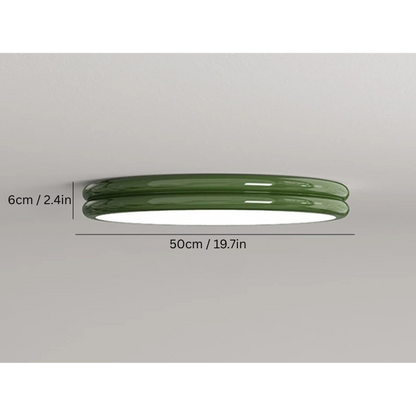 Bauhaus Green Ceiling Lamp | 11.8 - 19.7 in | Round Mid-Century LED Light | Colorful Decorative Lighting | Brick by Brick
