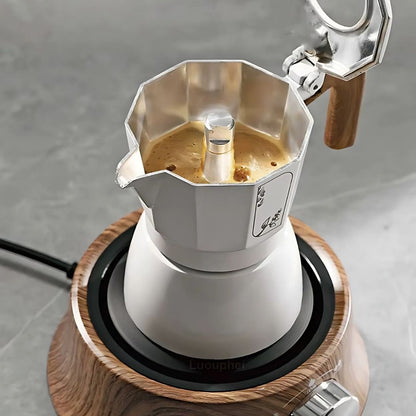 Mini Electric Ceramic Stove | 2.8 × 6.7 in | Compact Tea & Coffee Heater | Dual Heat Settings | Brick by Brick