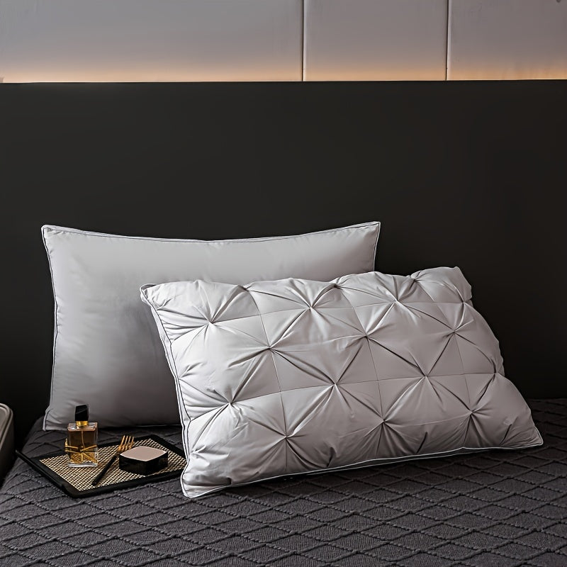 Luxury Hotel Pillow | Diamond-Quilted Memory Support | Neck Alignment and Comfort | Brick by Brick