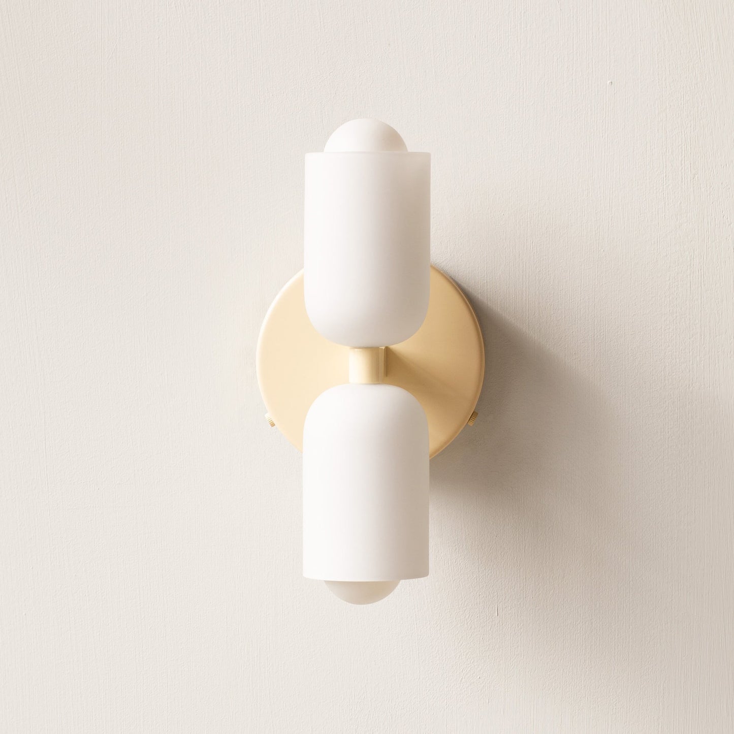 Double‑Head Wall Sconce | Unisex Metal & Acrylic Dual‑Light | Brick by Brick