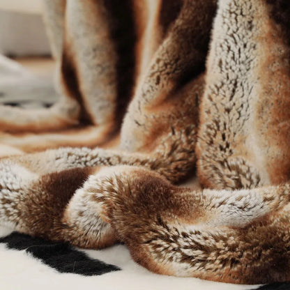 Takora Faux Fur Throw | 50"x59" & 59"x79" | Japandi Inspired | Plush | Brick by Brick