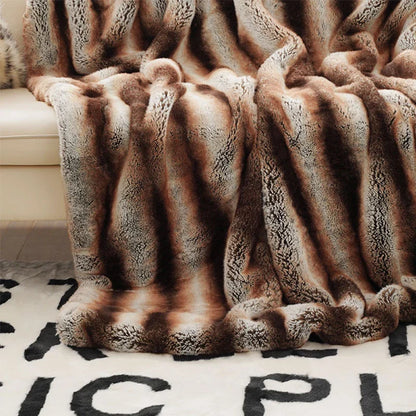 Takora Faux Fur Throw | 50"x59" & 59"x79" | Japandi Inspired | Plush | Brick by Brick