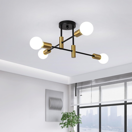 Modern Ceiling Light | Scandinavian Style | Multi-Light Fixture | Minimalist Metal Fixture | Brick by Brick