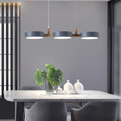 Contemporary Metal Cylinder Pendant Light | 30.3×7.87 in | Nordic Multi-Light Fixture | Brick by Brick