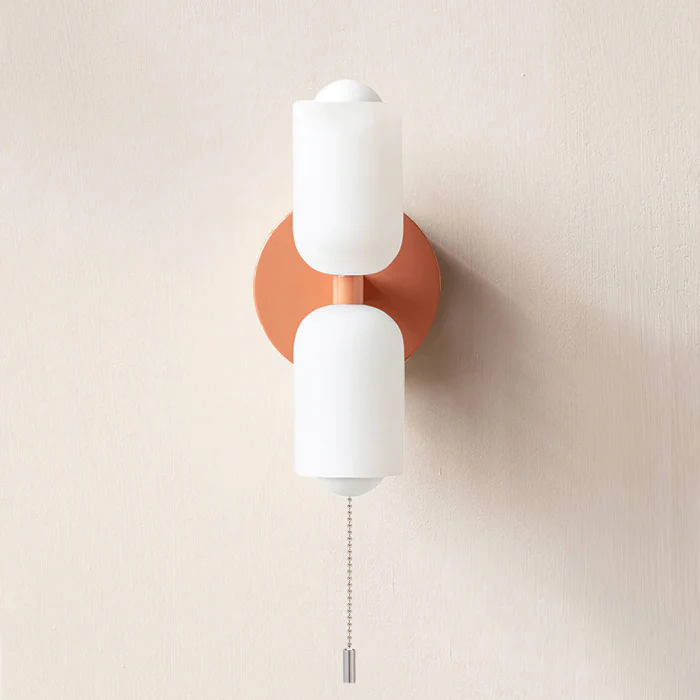 Double‑Head Wall Sconce | Unisex Metal & Acrylic Dual‑Light | Brick by Brick