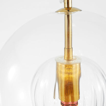Hailie Glass Pendant Light | 5.9–9.8 in | Clear & Amber | LED Accent Lighting | Brick by Brick
