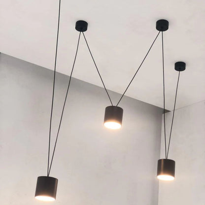 Alessio Minimalist Pendant Light |  3.1 x 3.1 in | Metal & Plastic | White or Black Finish | Brick by Brick