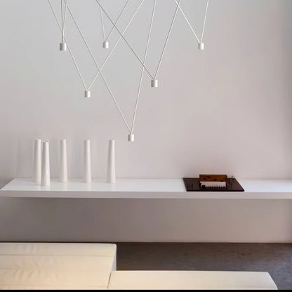 Alessio Minimalist Pendant Light |  3.1 x 3.1 in | Metal & Plastic | White or Black Finish | Brick by Brick