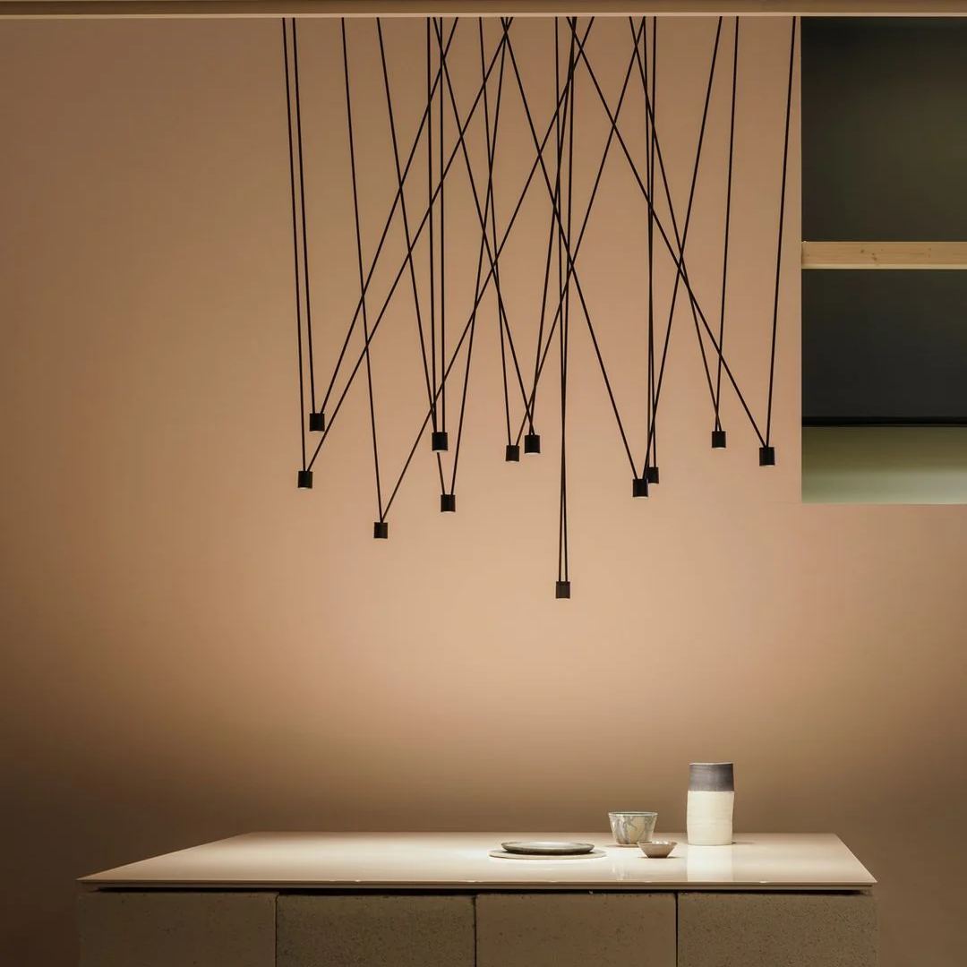 Alessio Minimalist Pendant Light |  3.1 x 3.1 in | Metal & Plastic | White or Black Finish | Brick by Brick