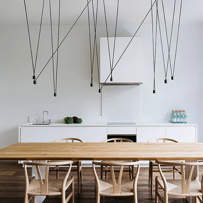 Alessio Minimalist Pendant Light |  3.1 x 3.1 in | Metal & Plastic | White or Black Finish | Brick by Brick