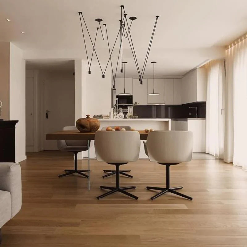 Alessio Minimalist Pendant Light |  3.1 x 3.1 in | Metal & Plastic | White or Black Finish | Brick by Brick