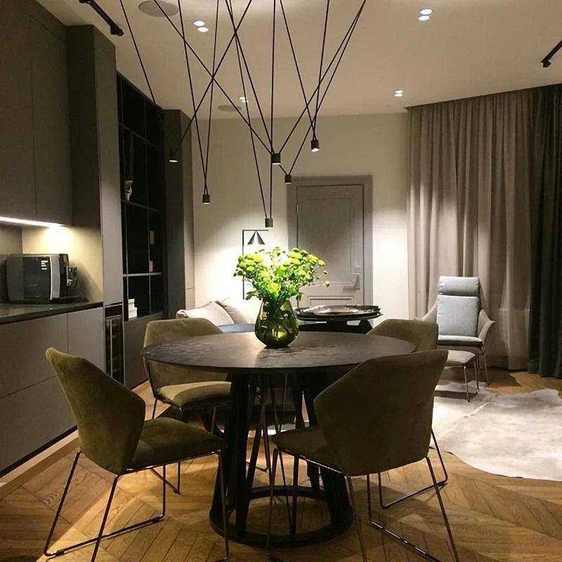 Alessio Minimalist Pendant Light |  3.1 x 3.1 in | Metal & Plastic | White or Black Finish | Brick by Brick