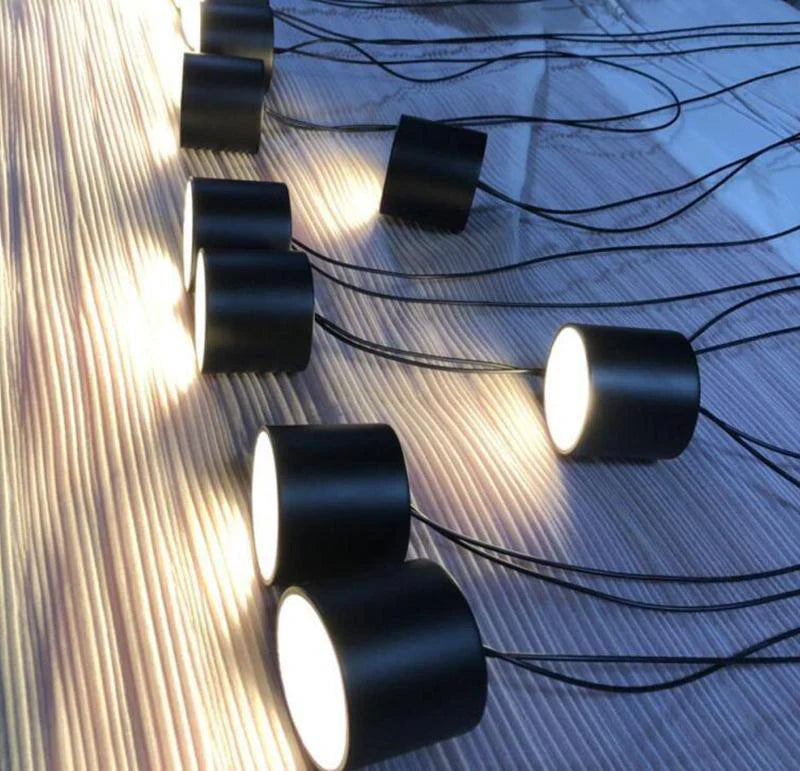 Alessio Minimalist Pendant Light |  3.1 x 3.1 in | Metal & Plastic | White or Black Finish | Brick by Brick