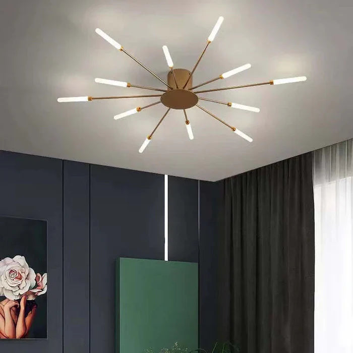 Astralis Ceiling Light | 12 - 42 Incandescent Bulbs | Nordic LED Chandelier | Modern Metal Fixture | Brick by Brick