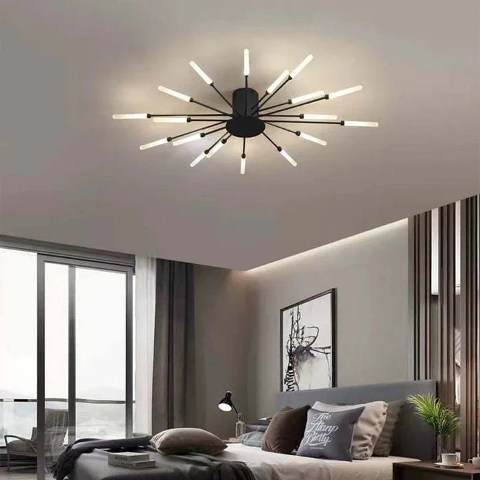 Astralis Ceiling Light | 12 - 42 Incandescent Bulbs | Nordic LED Chandelier | Modern Metal Fixture | Brick by Brick