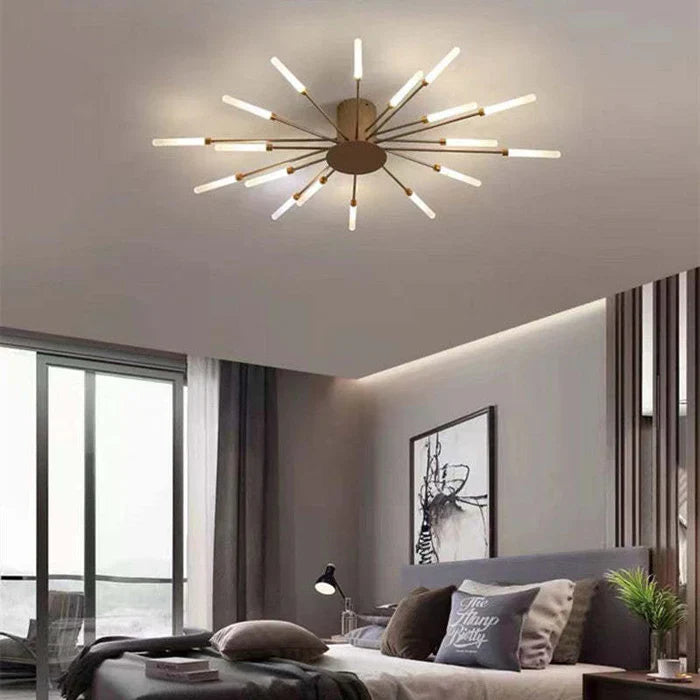 Astralis Ceiling Light | 12 - 42 Incandescent Bulbs | Nordic LED Chandelier | Modern Metal Fixture | Brick by Brick