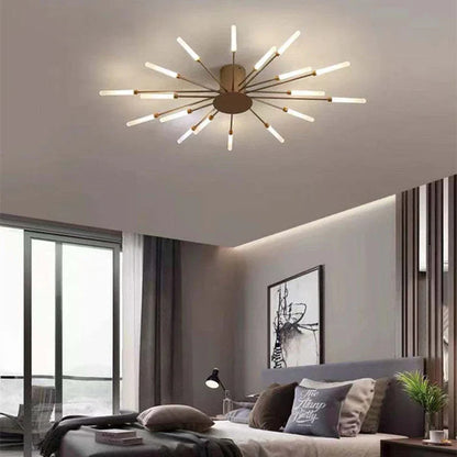 Astralis Ceiling Light | 12 - 42 Incandescent Bulbs | Nordic LED Chandelier | Modern Metal Fixture | Brick by Brick