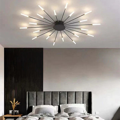 Astralis Ceiling Light | 12 - 42 Incandescent Bulbs | Nordic LED Chandelier | Modern Metal Fixture | Brick by Brick