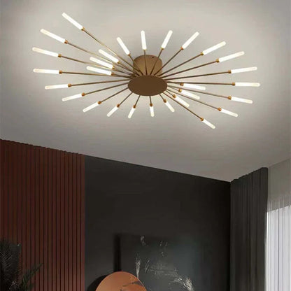 Astralis Ceiling Light | 12 - 42 Incandescent Bulbs | Nordic LED Chandelier | Modern Metal Fixture | Brick by Brick