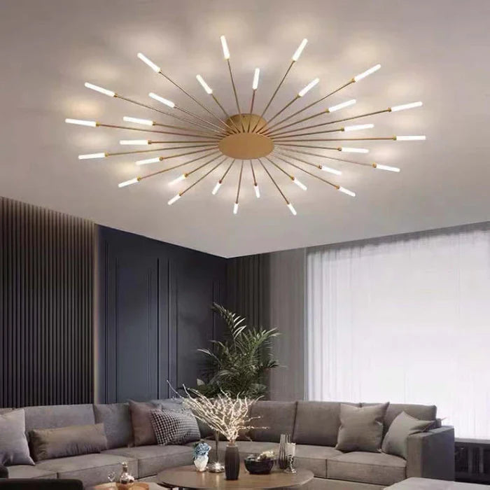 Astralis Ceiling Light | 12 - 42 Incandescent Bulbs | Nordic LED Chandelier | Modern Metal Fixture | Brick by Brick
