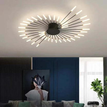 Astralis Ceiling Light | 12 - 42 Incandescent Bulbs | Nordic LED Chandelier | Modern Metal Fixture | Brick by Brick