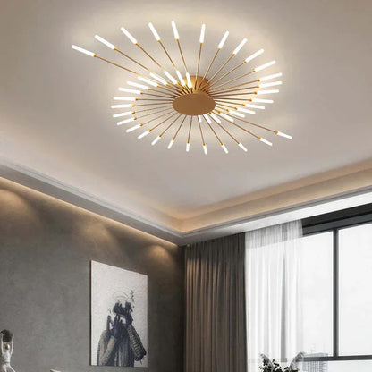 Astralis Ceiling Light | 12 - 42 Incandescent Bulbs | Nordic LED Chandelier | Modern Metal Fixture | Brick by Brick