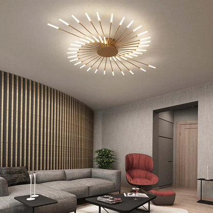 Astralis Ceiling Light | 12 - 42 Incandescent Bulbs | Nordic LED Chandelier | Modern Metal Fixture | Brick by Brick
