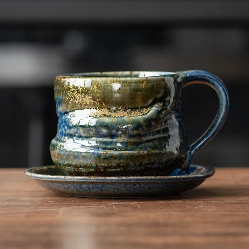 Attaki Handmade Ceramic Mug Set | Unique Pottery Coffee & Tea Cups | Earthy Tones | Brick by Brick London 4