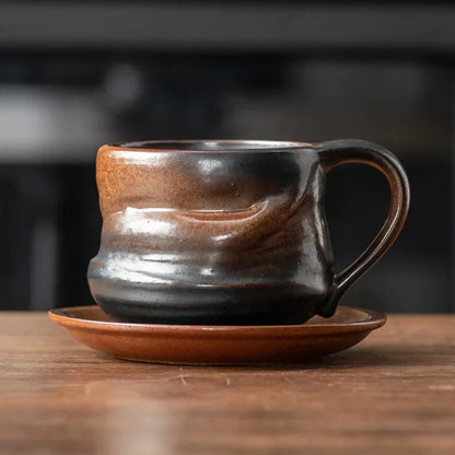 Attaki Handmade Ceramic Mug Set | Unique Pottery Coffee & Tea Cups | Earthy Tones | Brick by Brick London 6