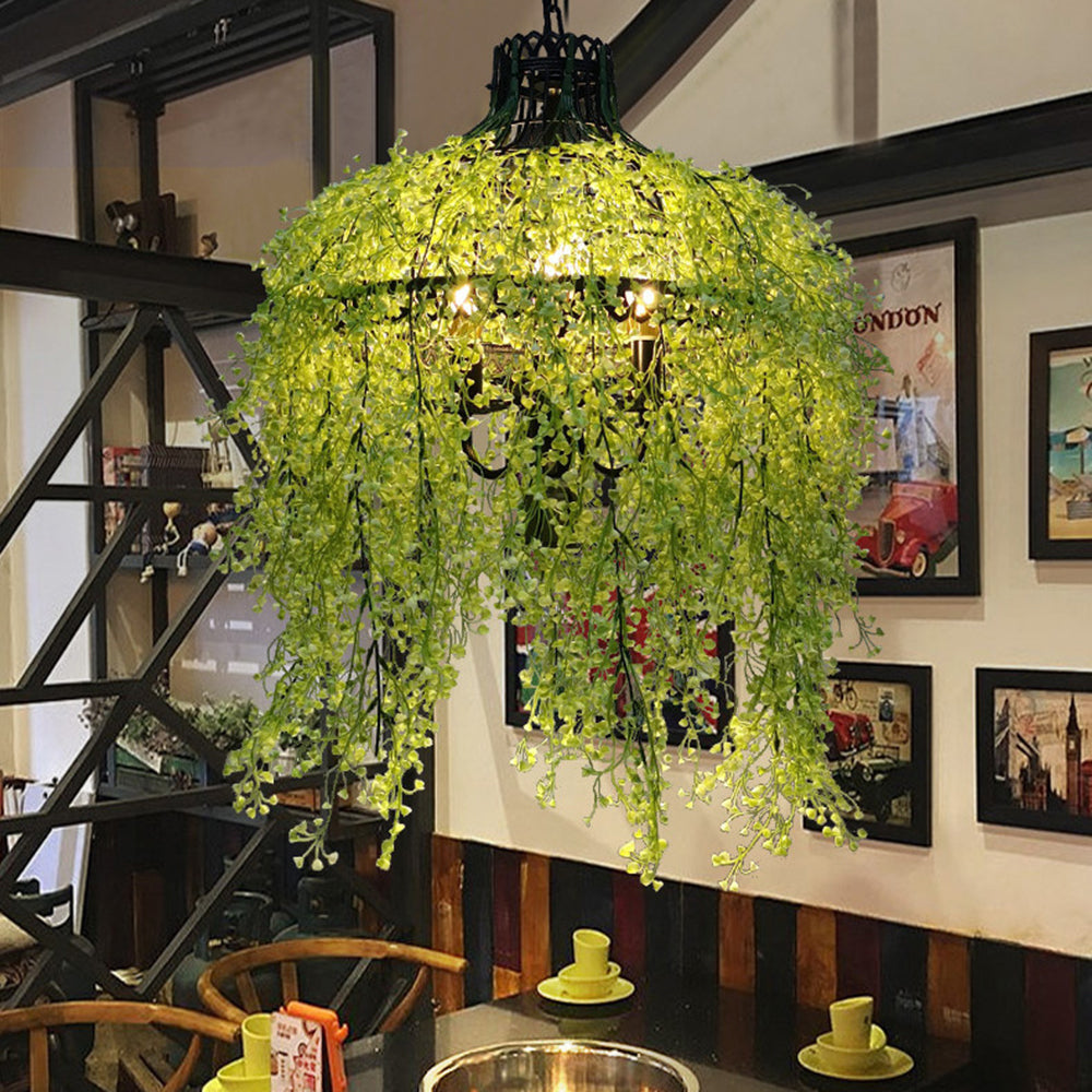 Vireo Industrial Chandelier | 19.7 x 23.6 in | Metal Frame with Acrylic Detail | Vireo Style | Brick by Brick