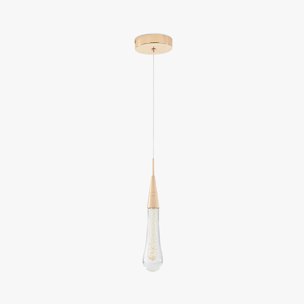 Teardrop Crystal Pendant Light | 1/3/5 Heads | Metal + Crystal Ceiling Light | LED Modern Fixture | Brick by Brick
