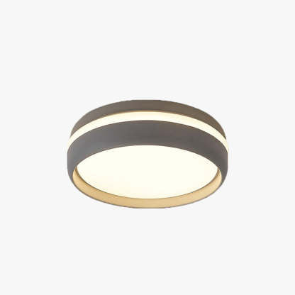 Quinn Flush Mount Ceiling Light | 7.9 in | LED | Black or Grey | Dual-Color Temperature | Brick by Brick