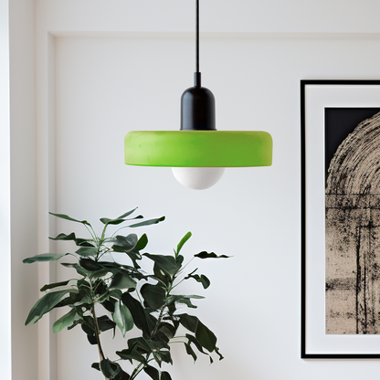 Modern Glass LED Pendant Light | H7.09"or H8.66" | Bauhaus-Inspired | Ceiling Fixture | Brick by Brick