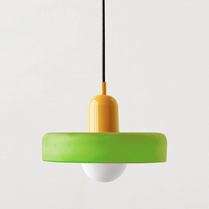 Modern Glass LED Pendant Light | H7.09"or H8.66" | Bauhaus-Inspired | Ceiling Fixture | Brick by Brick