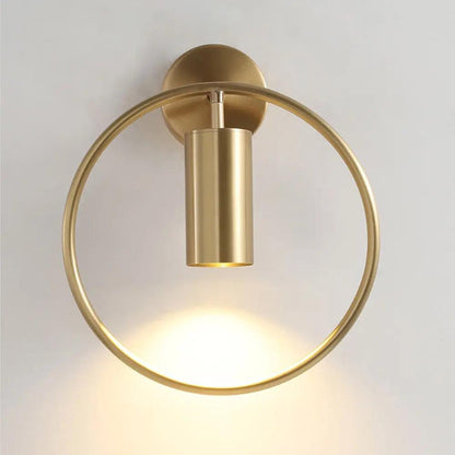 Post Modern Gold Wall Sconce | 4.7in Bulb Holder | Black and Gold Accent Wall Lamp | Brick by Brick