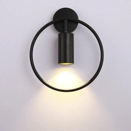 Post Modern Gold Wall Sconce | 4.7in Bulb Holder | Black and Gold Accent Wall Lamp | Brick by Brick