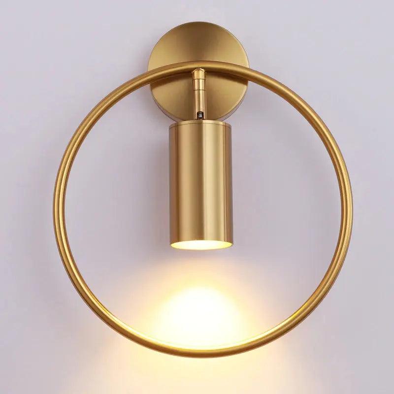 Post Modern Gold Wall Sconce | 4.7in Bulb Holder | Black and Gold Accent Wall Lamp | Brick by Brick