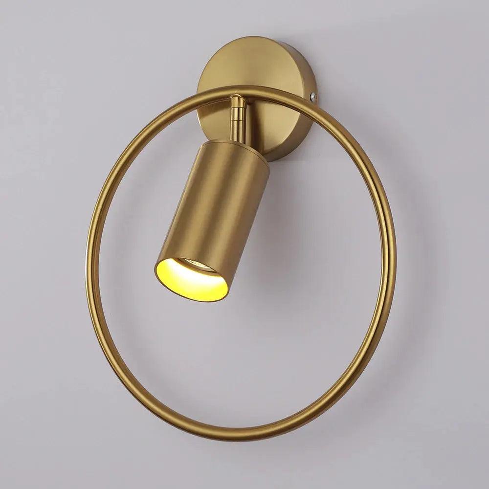 Post Modern Gold Wall Sconce | 4.7in Bulb Holder | Black and Gold Accent Wall Lamp | Brick by Brick